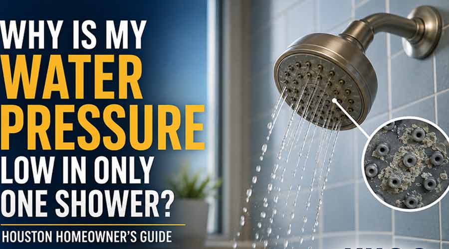 Why Is My Water Pressure Low in Only One Shower? Houston Plumber